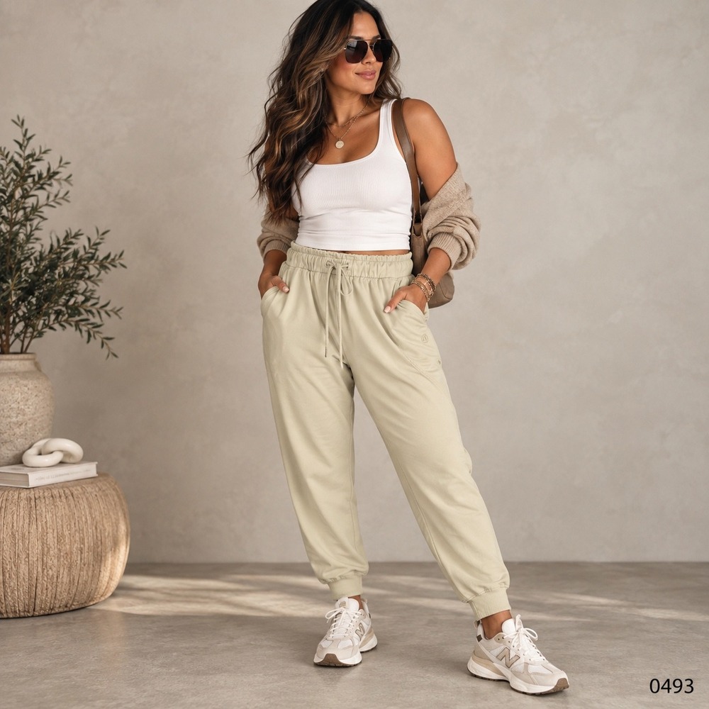 Lululemon Stretch High-Rise Jogger Womens 12 Beige Tan W5DCRS 0493